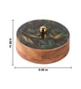 Pallav Roti Box Handcrafted Acacia Wood Casserole with Metal Tong Traditional Box