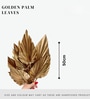 Palm Leaves Golden  Set of 5 Stems Natural Dried Flowers