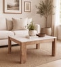 Paloma Solid Wood Coffee table In Natural Finish With Porcelain Top