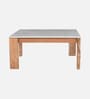 Paloma Solid Wood Coffee table In Natural Finish With Porcelain Top