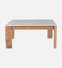 Paloma Solid Wood Coffee table In Natural Finish With Porcelain Top