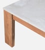 Paloma Solid Wood Coffee table In Natural Finish With Porcelain Top