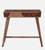 Tabor Sheesham Wood Writing Table In Rustic Teak Finish