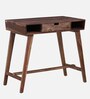 Tabor Sheesham Wood Writing Table In Rustic Teak Finish