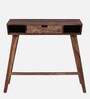 Tabor Sheesham Wood Writing Table In Rustic Teak Finish