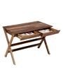Sirin Sheesham Wood Study Table in Rustic Teak Finish
