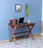 Sirin Sheesham Wood Study Table in Rustic Teak Finish