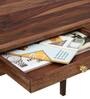 Ferno Sheesham Wood Study Table in Rustic Teak Finish