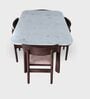 Panache Marble-Top Dining Table Set
