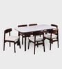 Panache Marble-Top Dining Table Set