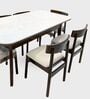 Panache Marble-Top Dining Table Set