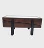 Panache Nesting Centre Tables In Chestnut White Finish