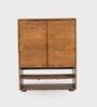 Panache Wooden 6 Tier Shoe Cabinet In Teak Finish