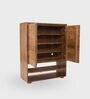 Panache Wooden 6 Tier Shoe Cabinet In Teak Finish