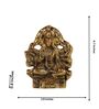 Panchmukhi Hanuman Gold Aluminium Religious Idols