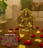 (1Pc) Gold Metal Panchmukhi Hanuman Ji Idol For Home Temple