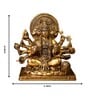 Panchmukhi Hanuman Sitting Brass Religious Idol