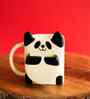 Panda Biscuit Pocket Ceramic Mug (White & Black)