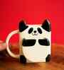 Panda Biscuit Pocket Ceramic Mug (White & Black)