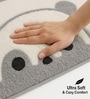 Panda Grey Microfiber 16x24 Inches Super Soft Bath Mat