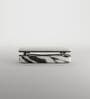 Panda Marble Bench In Black & White Finish