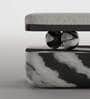 Panda Marble Bench In Black & White Finish