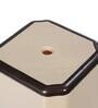 Panda Plastic Seating Stool in Beige & Brown Colour