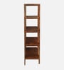 Pandrup Mango Wood Book Shelf In Walnet Finish