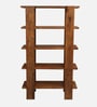 Pandrup Mango Wood Book Shelf In Walnet Finish