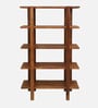 Pandrup Mango Wood Book Shelf In Walnet Finish