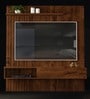 Tito Wall Mounted TV unit in Rustic Malbec Finish