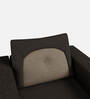 Pangram Fabric 1 Seater Sofa In Dark Brown Colour