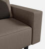 Pangram Fabric 1 Seater Sofa In Taupe Colour
