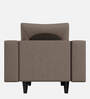 Pangram Fabric 1 Seater Sofa In Taupe Colour