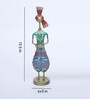 Panjabi Doll Set Of 3 Multicolour Iron Figurines
