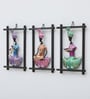 Panjabi Set Of 3 Multicolour Iron Wall Art