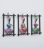 Panjabi Set Of 3 Multicolour Iron Wall Art