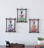 Panjabi Set Of 3 Multicolour Iron Wall Art