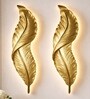 Golden Feather Design Novelty Wall Light Set of 2