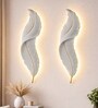 White Feather Design Novelty Wall Light Set of 1