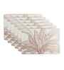 Botanical Glow Rosegold PVC Dining Table Mats (Set of 6)