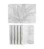 Botanical Glow Silver PVC Dining Table Mats (Set of 6)