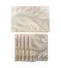 Feather Luxe Golden PVC Dining Table Mats (Set of 6)