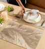 Feather Luxe Golden PVC Dining Table Mats (Set of 6)