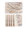 Feather Luxe Rosegold PVC Dining Table Mats (Set of 6)
