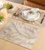 Feather Luxe Rosegold PVC Dining Table Mats (Set of 6)