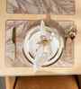 Feather Luxe Rosegold PVC Dining Table Mats (Set of 6)