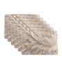 Feather Luxe Rosegold PVC Dining Table Mats (Set of 6)