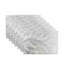 Feather Luxe Silver PVC Dining Table Mats (Set of 6)