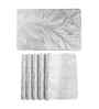 Feather Luxe Silver PVC Dining Table Mats (Set of 6)